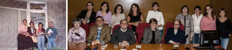 Lina Rubio con el equipo de la Escuela Internacional de Psicomotricidad.